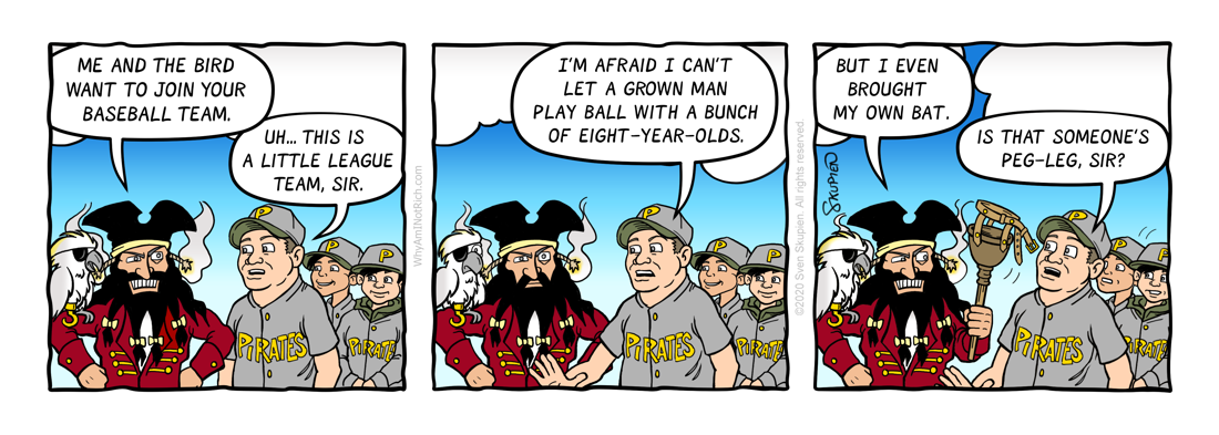  Blackbeard - Pirates - Doomed to Repeat - Comic by Sven Skupien